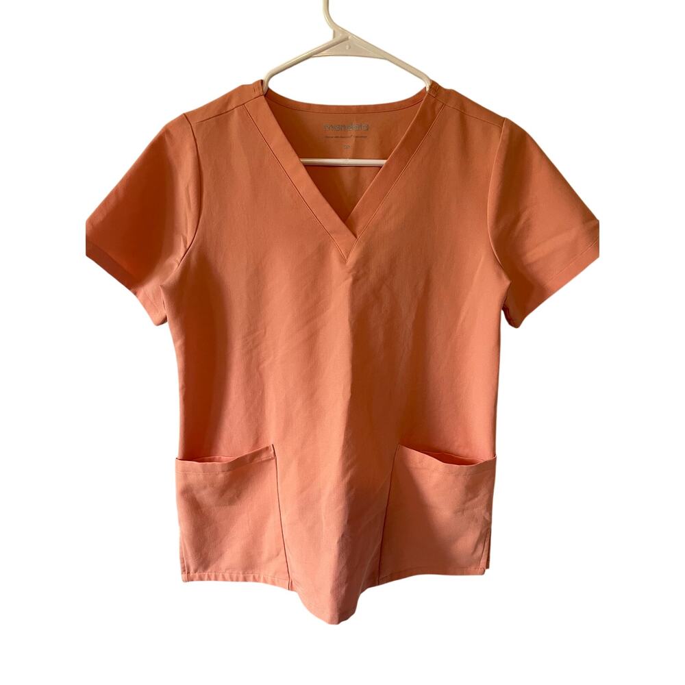 Mandala Women's Scrub top coral pink size XS